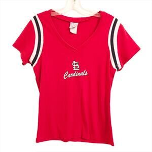 St. Louis Cardinals V Neck Fitted TShirt XL